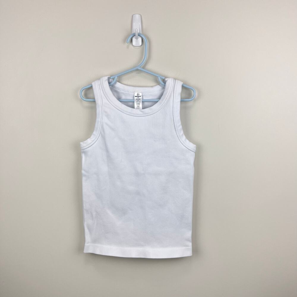 90 Degree by Reflex Rib Seamless Tank Top White M 10